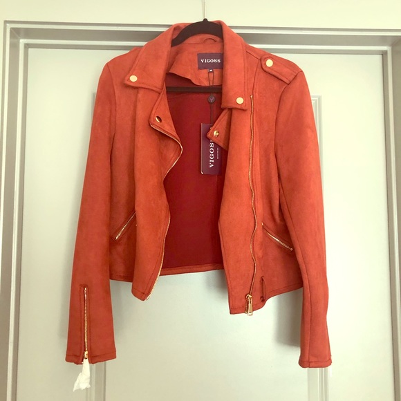 burnt orange suede jacket